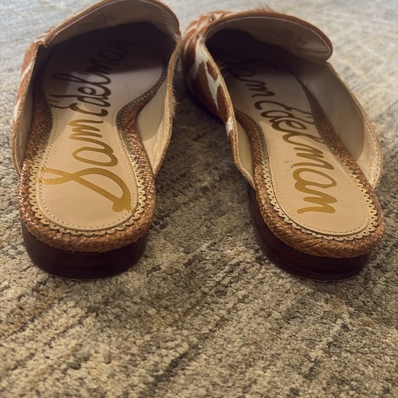 Sam Edelman Tan and White Patterned slip on Loafers - size 7.5 - leather - Picture 4 of 7